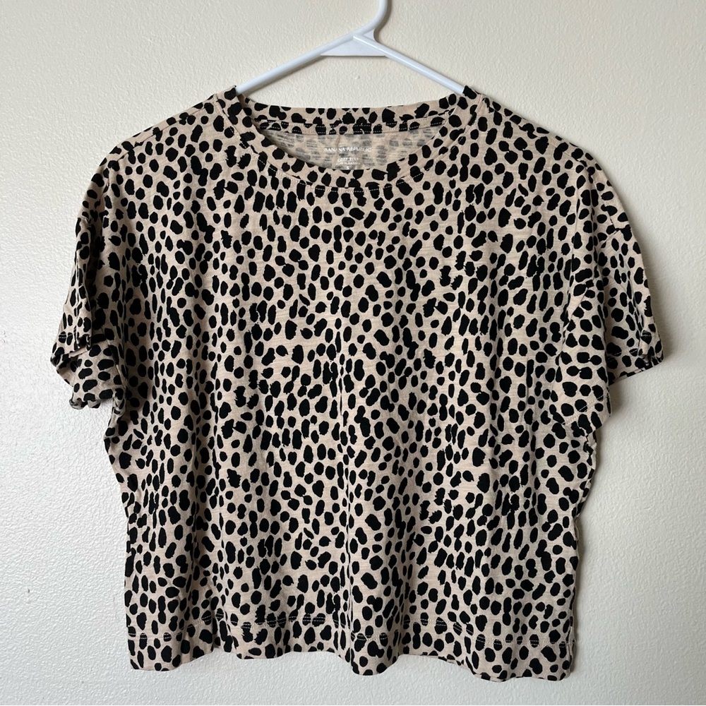 Banana Republic Leopard Print Women's Crop Top Small